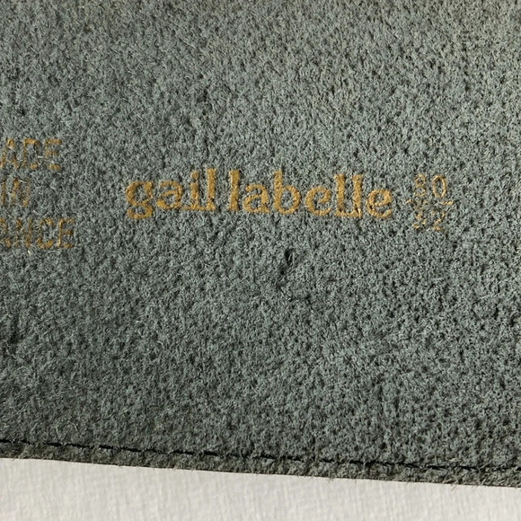 Vintage Gail Labelle Black Pebbled Leather Adjustable Belt - Picture 8 of 12